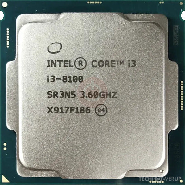 Intel Core i3-8100 @ 3.60 Ghz CPU