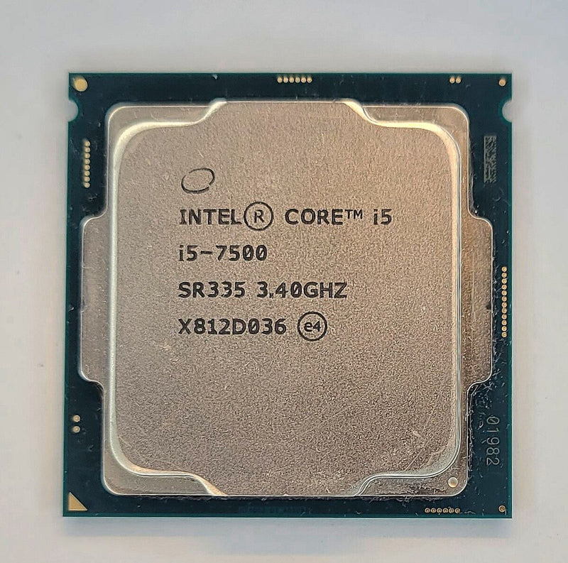 Intel Core i5-7500 @ 3.40 GHz CPU